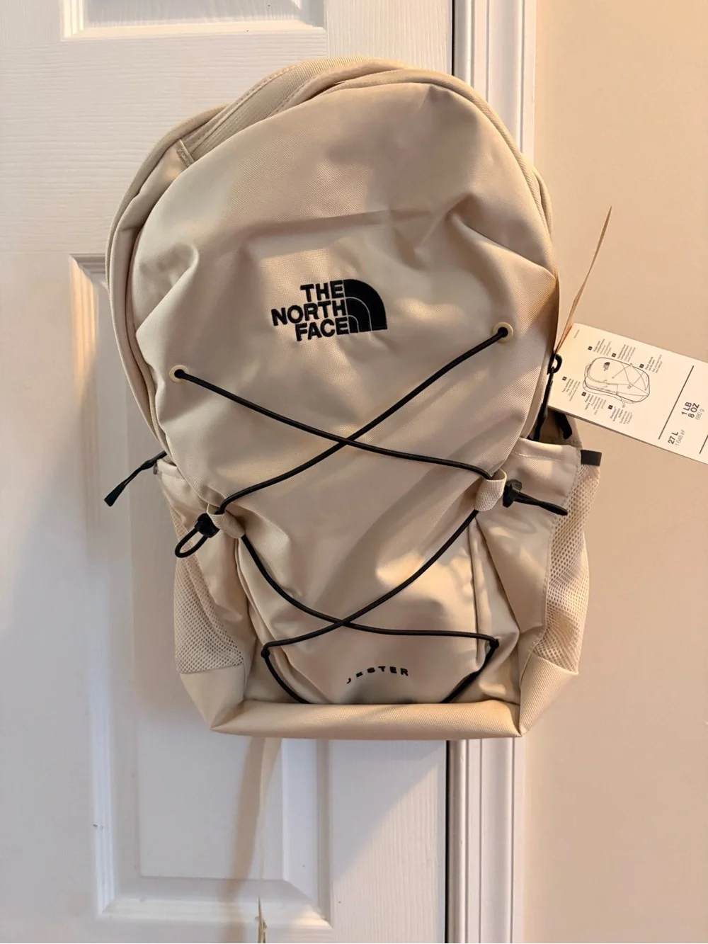 The North Face sleek cream